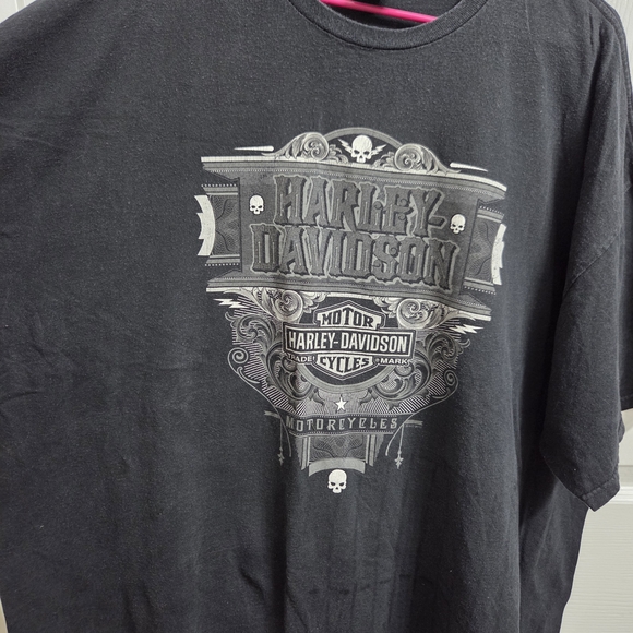 Harley-Davidson Black Graphic T-Shirt for Men - Picture 1 of 11